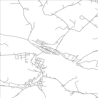 ROAD MAP OF DAWSON, PENNSYLVANIA BY MAPBAKES