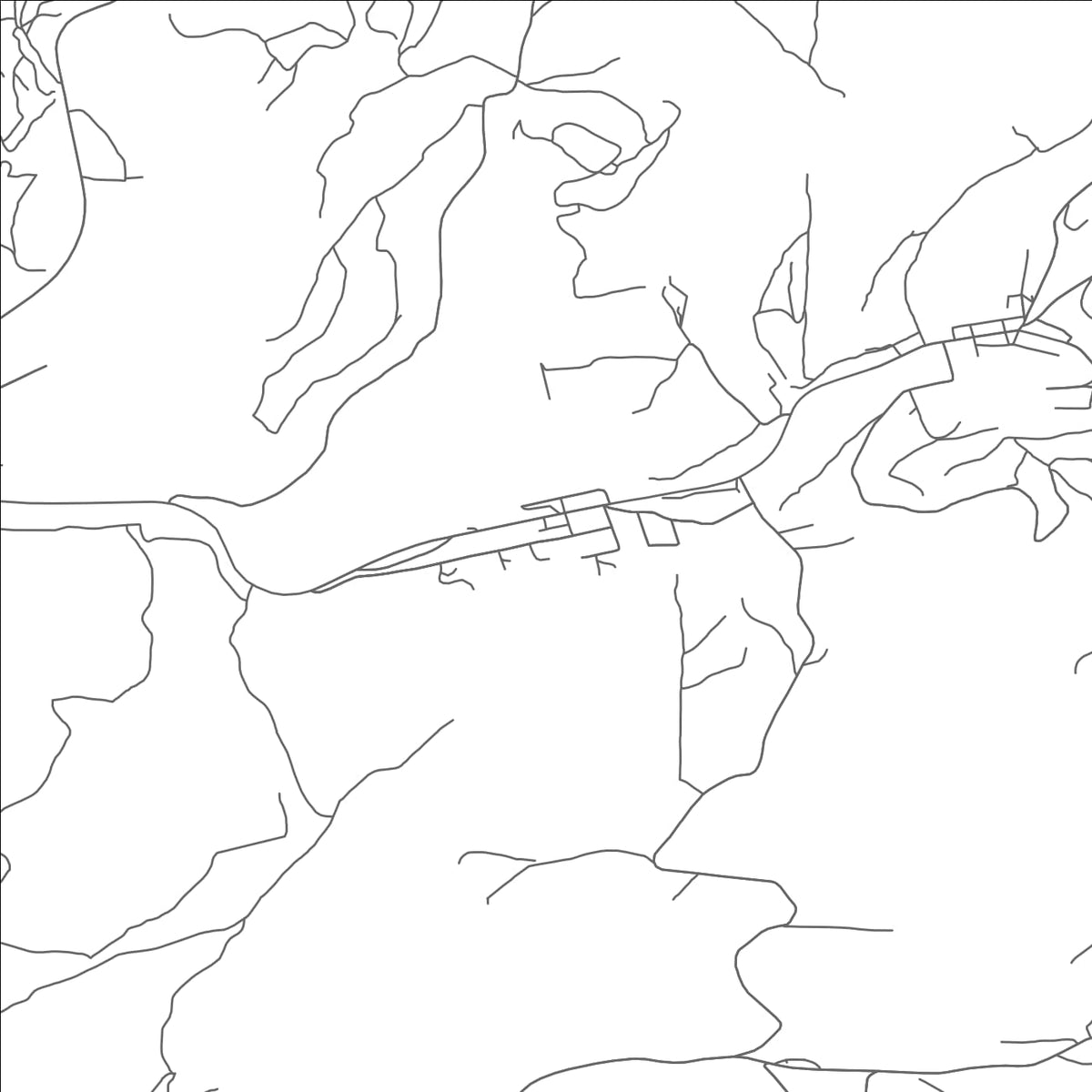 ROAD MAP OF DEFIANCE, PENNSYLVANIA BY MAPBAKES