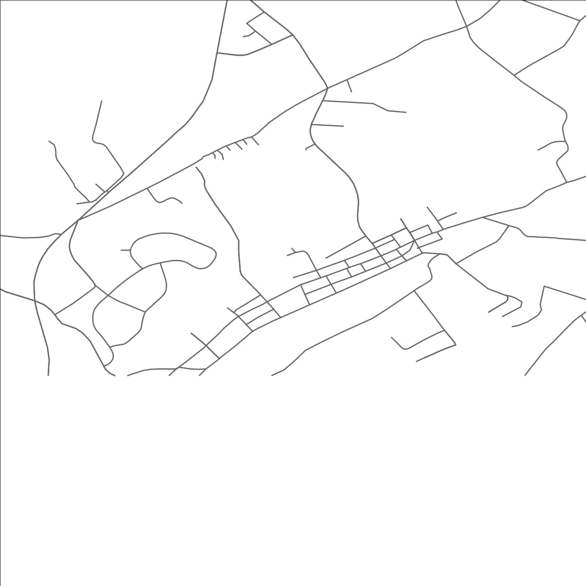 ROAD MAP OF DELTA, PENNSYLVANIA BY MAPBAKES