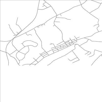 ROAD MAP OF DELTA, PENNSYLVANIA BY MAPBAKES