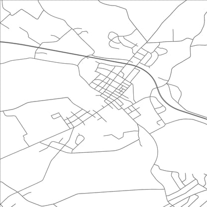 ROAD MAP OF DENVER, PENNSYLVANIA BY MAPBAKES