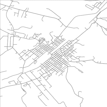 ROAD MAP OF DERRY, PENNSYLVANIA BY MAPBAKES