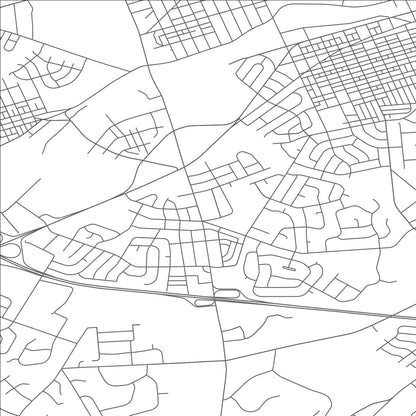 ROAD MAP OF DORNEYVILLE, PENNSYLVANIA BY MAPBAKES