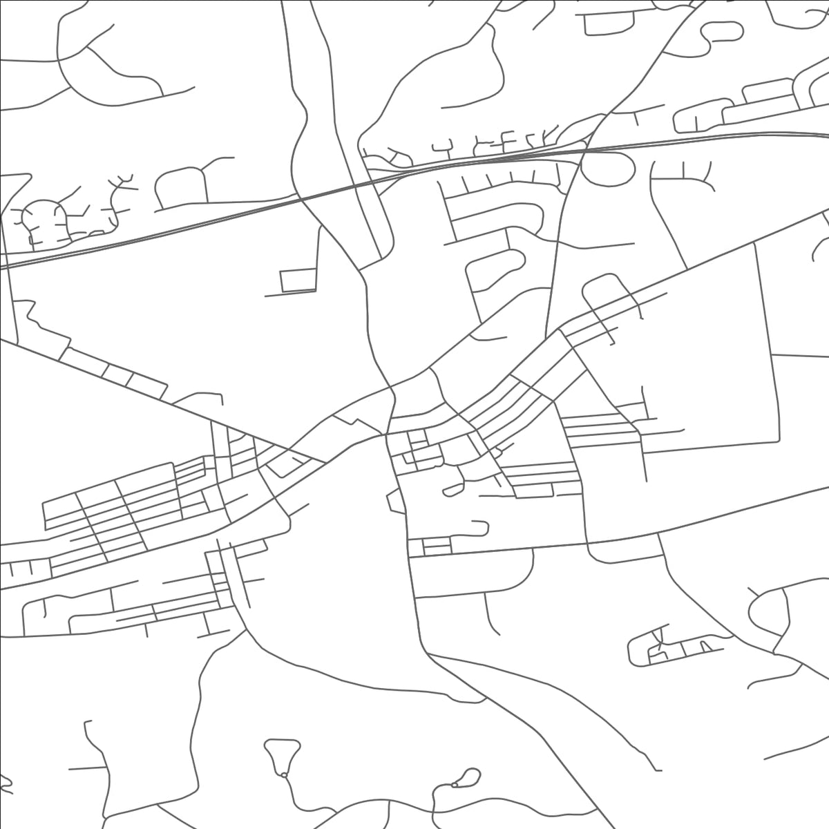 ROAD MAP OF DOWNINGTOWN, PENNSYLVANIA BY MAPBAKES