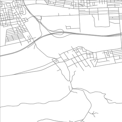 ROAD MAP OF DUBOISTOWN, PENNSYLVANIA BY MAPBAKES