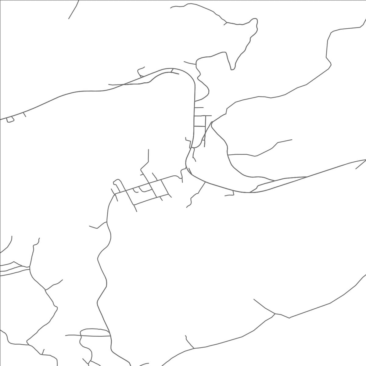 ROAD MAP OF DUDLEY, PENNSYLVANIA BY MAPBAKES