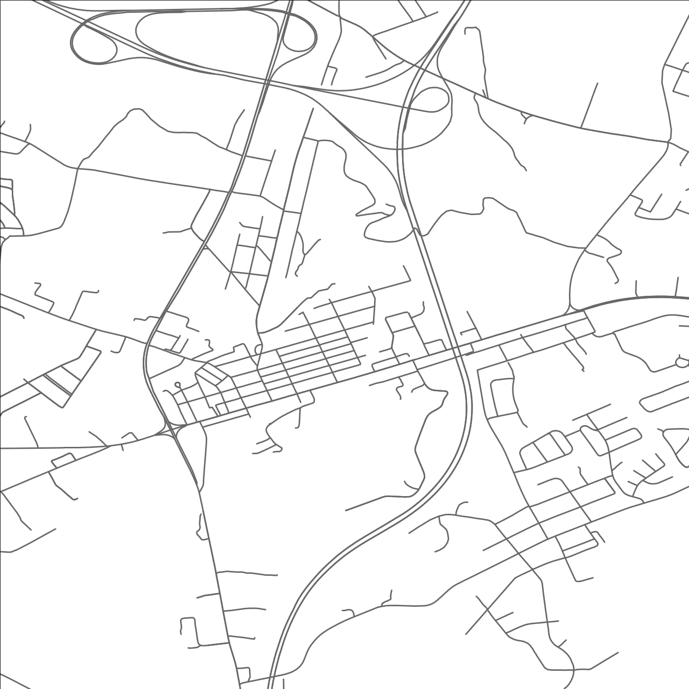 ROAD MAP OF DUNCANSVILLE, PENNSYLVANIA BY MAPBAKES