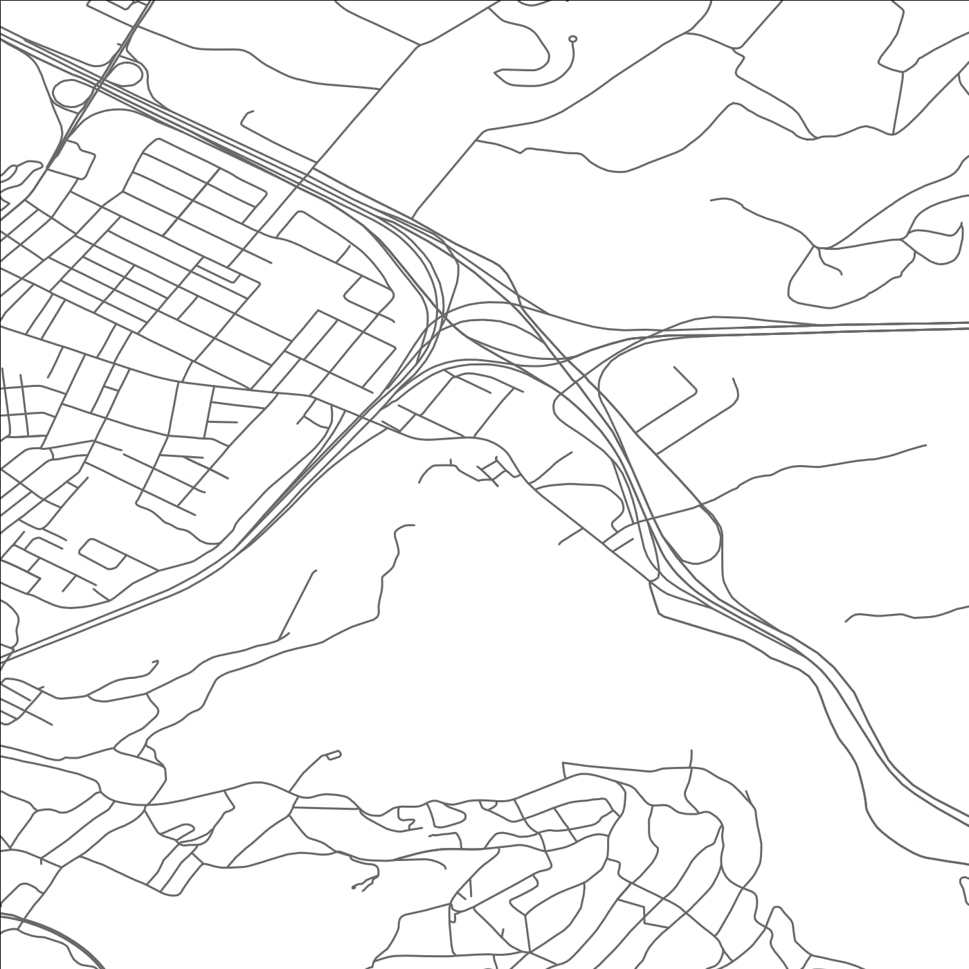 ROAD MAP OF DUNMORE, PENNSYLVANIA BY MAPBAKES