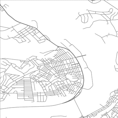 ROAD MAP OF DUQUESNE, PENNSYLVANIA BY MAPBAKES