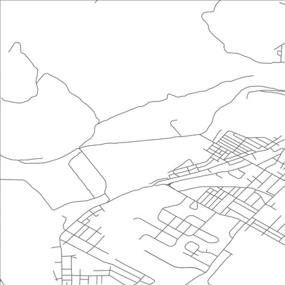 ROAD MAP OF DURYEA, PENNSYLVANIA BY MAPBAKES