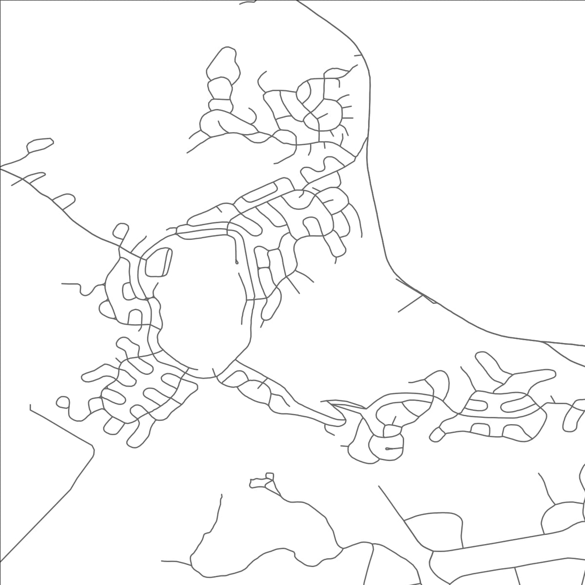 ROAD MAP OF EAGLE LAKE, PENNSYLVANIA BY MAPBAKES