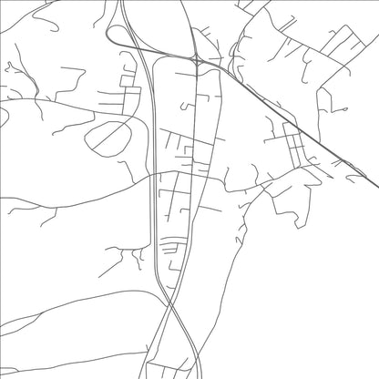 ROAD MAP OF EAST FREEDOM, PENNSYLVANIA BY MAPBAKES