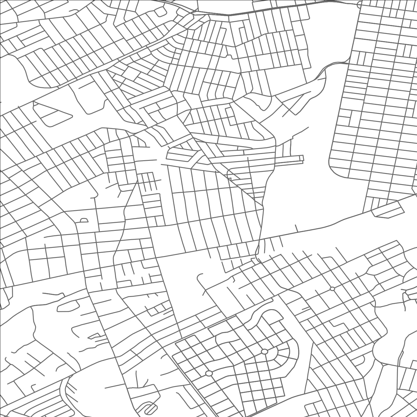 ROAD MAP OF EAST LANSDOWNE, PENNSYLVANIA BY MAPBAKES