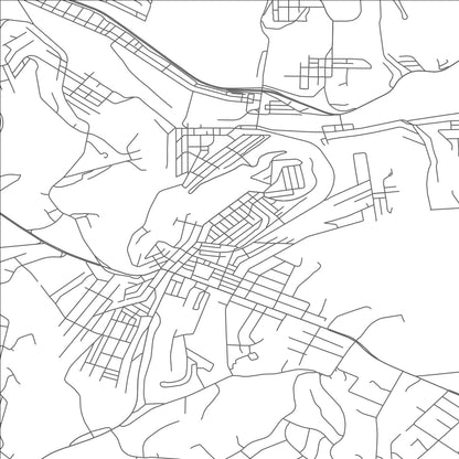 ROAD MAP OF EAST MCKEESPORT, PENNSYLVANIA BY MAPBAKES