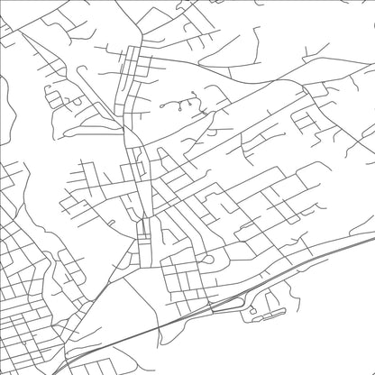 ROAD MAP OF EAST STROUDSBURG, PENNSYLVANIA BY MAPBAKES