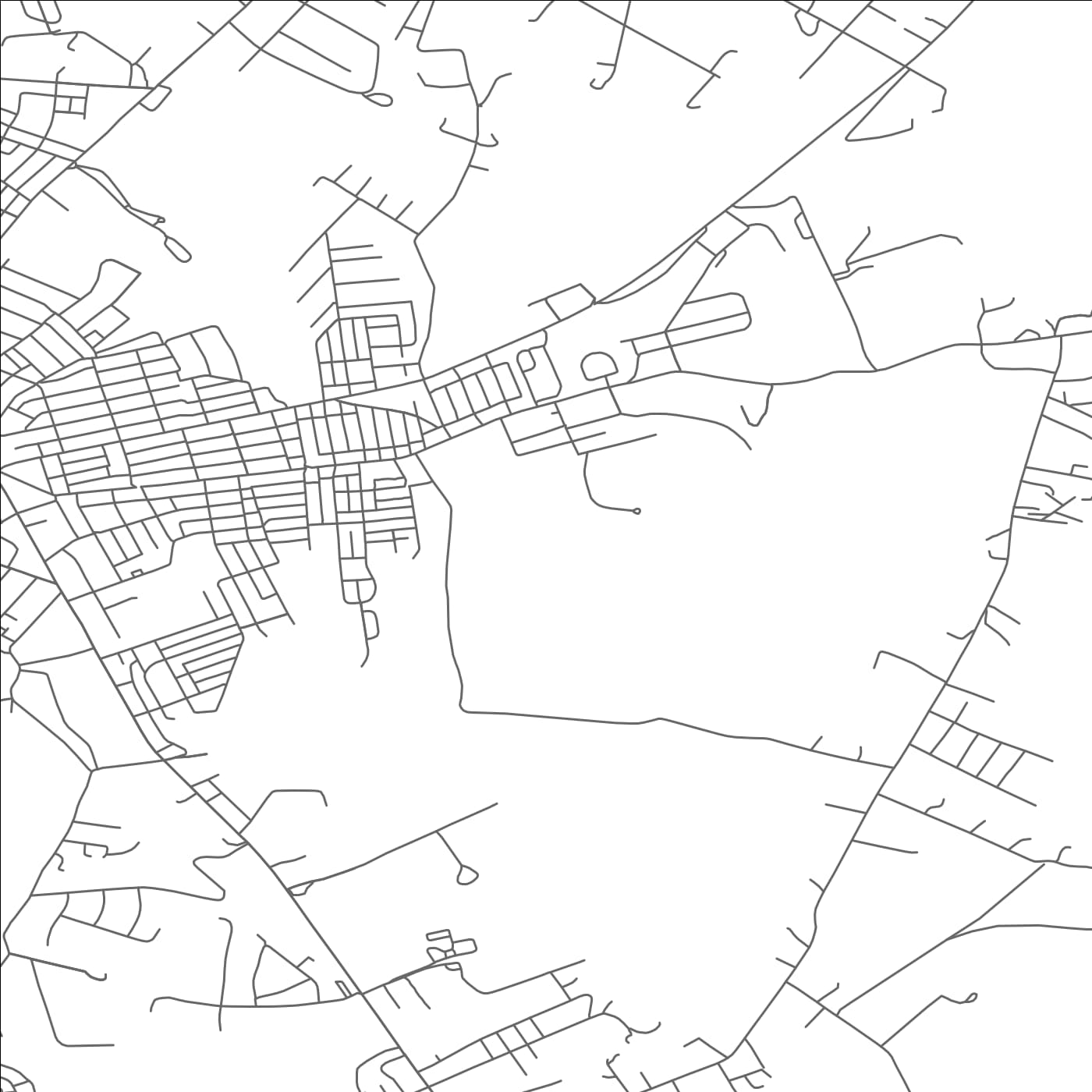 ROAD MAP OF EAST UNIONTOWN, PENNSYLVANIA BY MAPBAKES