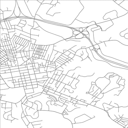 ROAD MAP OF EAST WASHINGTON, PENNSYLVANIA BY MAPBAKES