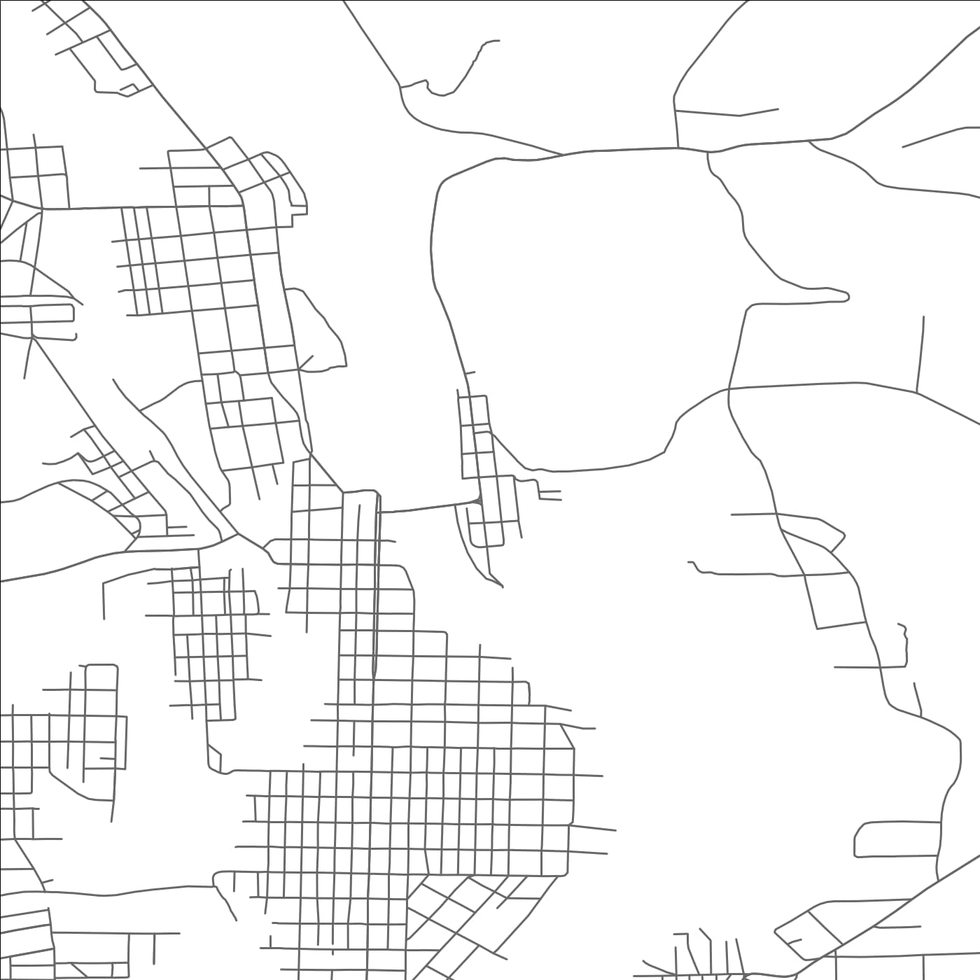 ROAD MAP OF EASTVALE, PENNSYLVANIA BY MAPBAKES