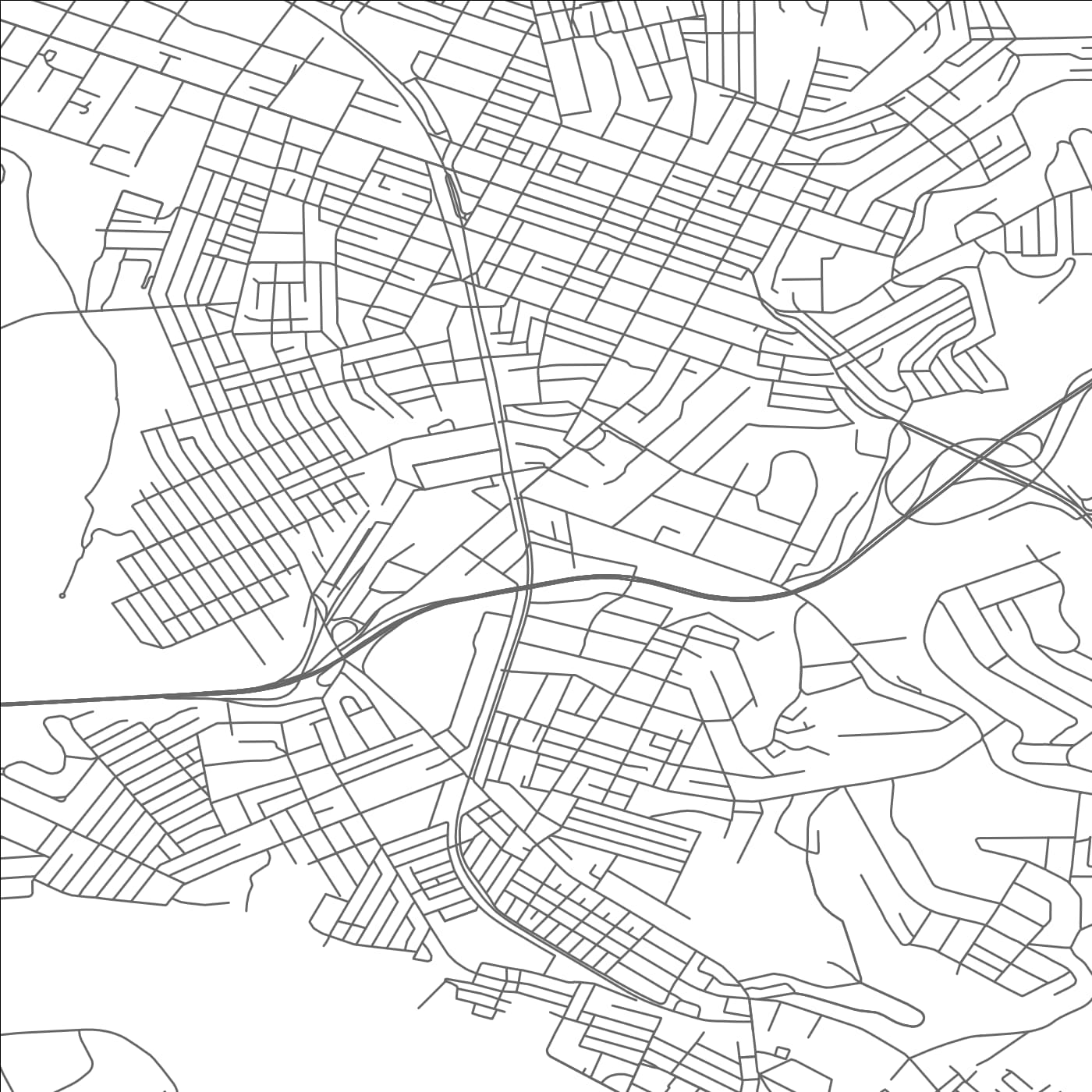 ROAD MAP OF EDGEWOOD, PENNSYLVANIA BY MAPBAKES