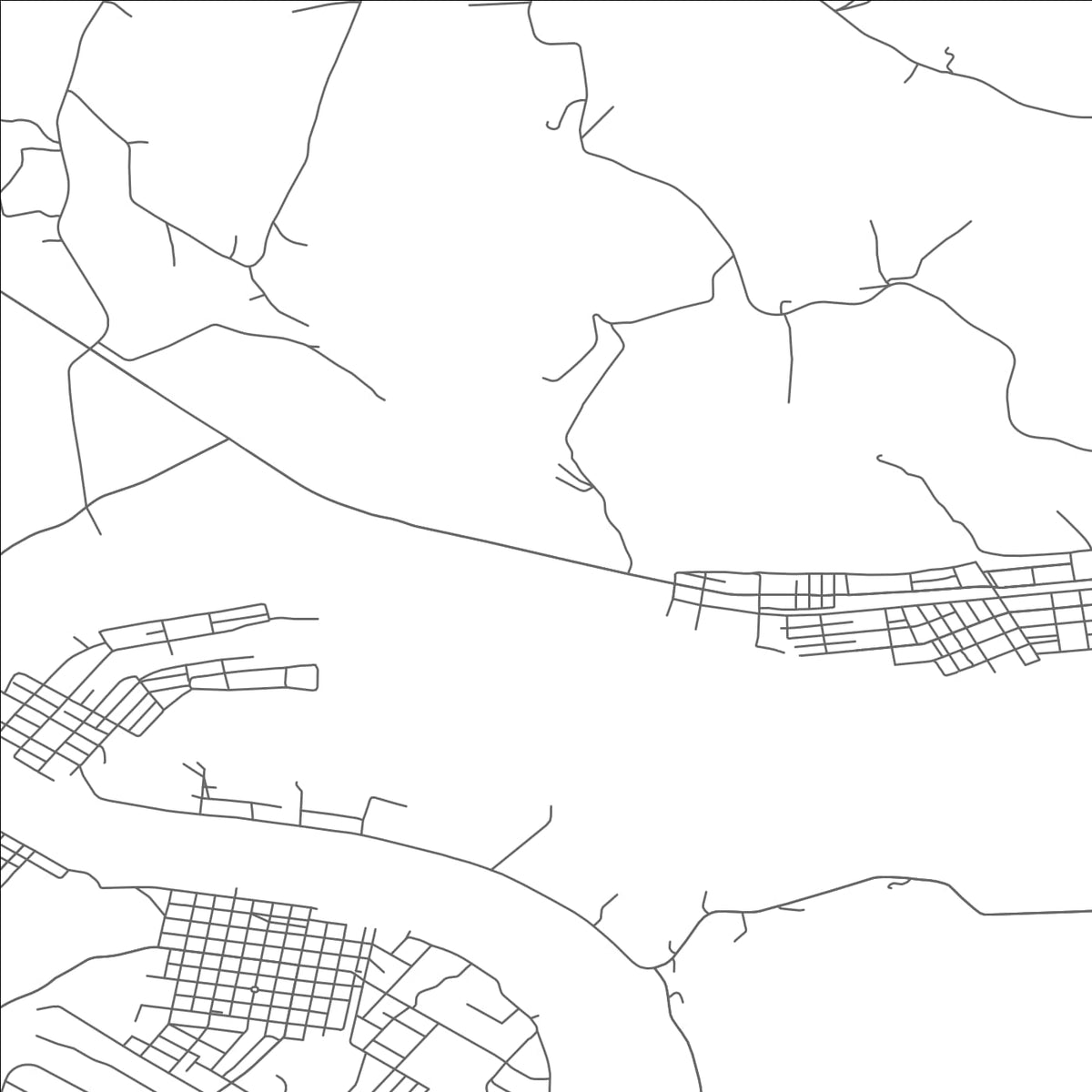 ROAD MAP OF ELCO, PENNSYLVANIA BY MAPBAKES