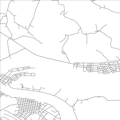 ROAD MAP OF ELCO, PENNSYLVANIA BY MAPBAKES