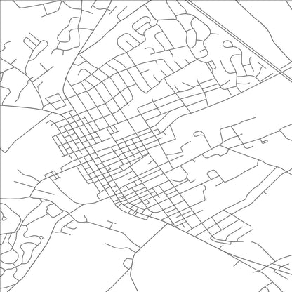 ROAD MAP OF ELIZABETHTOWN, PENNSYLVANIA BY MAPBAKES