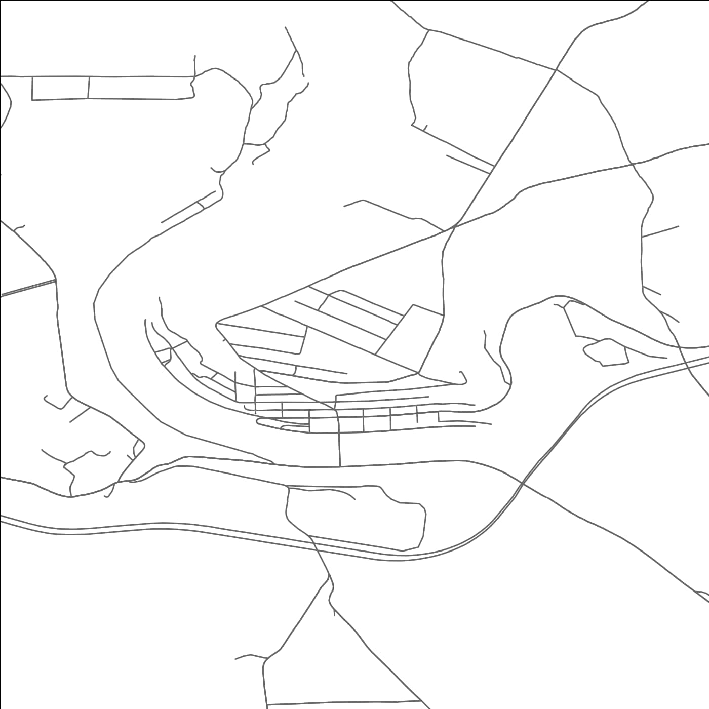 ROAD MAP OF EMLENTON, PENNSYLVANIA BY MAPBAKES