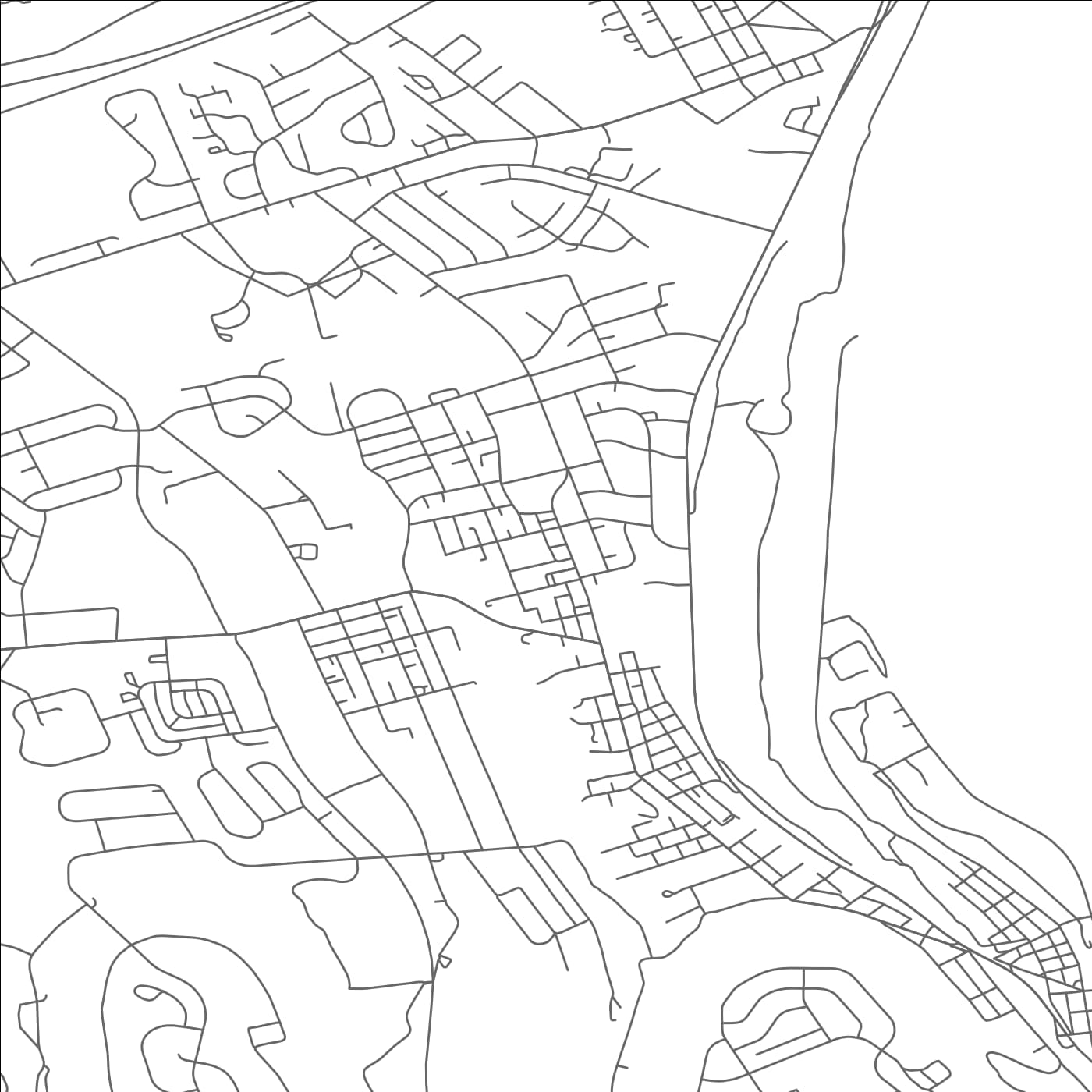 ROAD MAP OF ENOLA, PENNSYLVANIA BY MAPBAKES