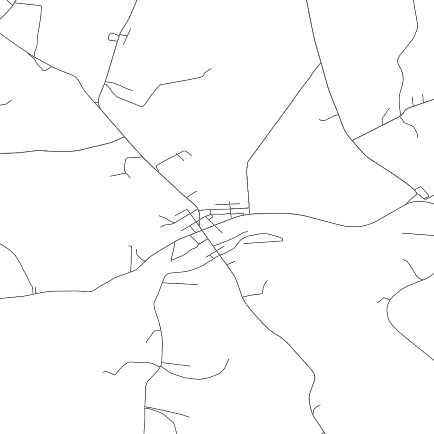 ROAD MAP OF ENON VALLEY, PENNSYLVANIA BY MAPBAKES