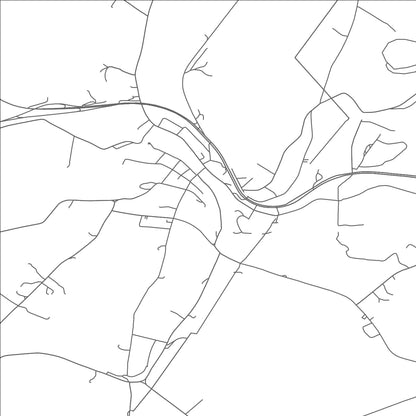 ROAD MAP OF FACTORYVILLE, PENNSYLVANIA BY MAPBAKES