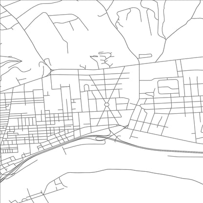 ROAD MAP OF FAXON, PENNSYLVANIA BY MAPBAKES