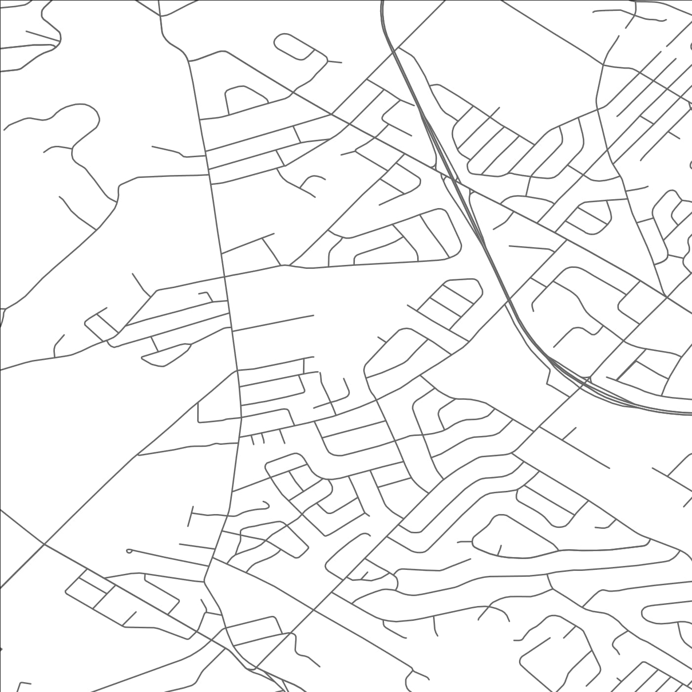 ROAD MAP OF FLOURTOWN, PENNSYLVANIA BY MAPBAKES