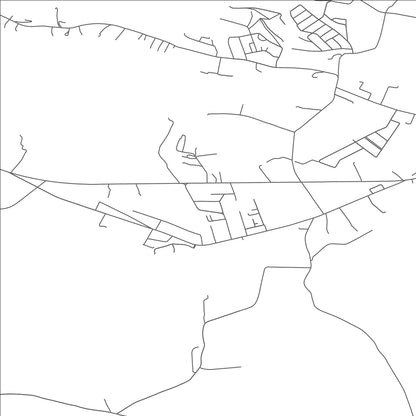 ROAD MAP OF FOOT OF TEN, PENNSYLVANIA BY MAPBAKES