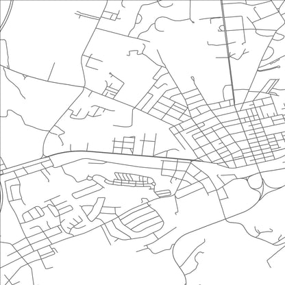 ROAD MAP OF FORT FETTER, PENNSYLVANIA BY MAPBAKES