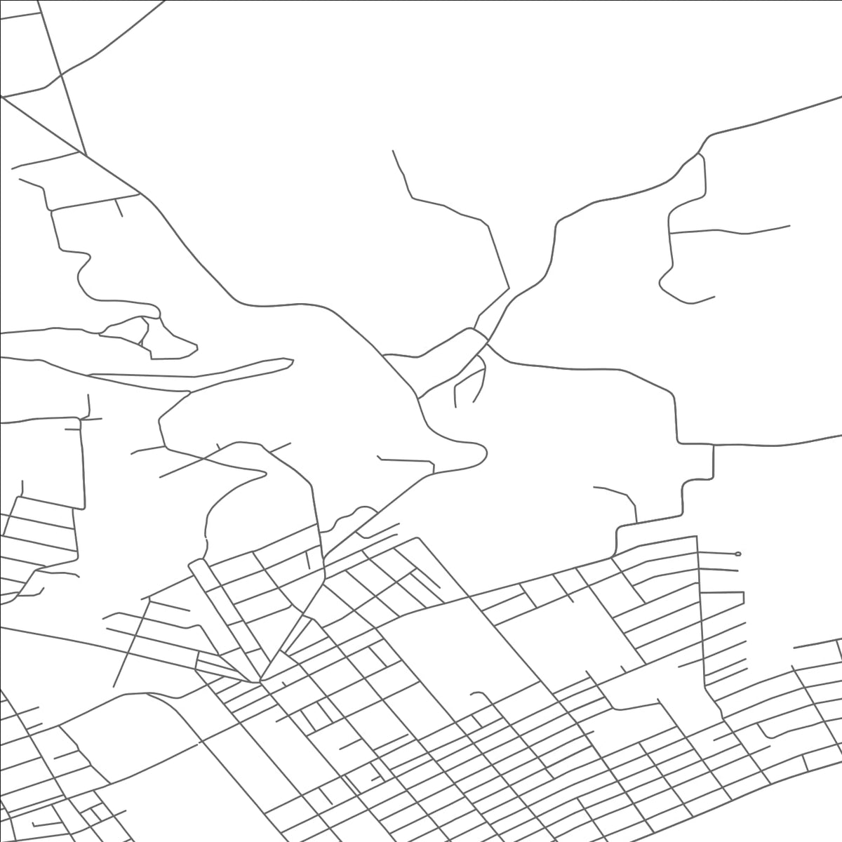 ROAD MAP OF FOUNDRYVILLE, PENNSYLVANIA BY MAPBAKES