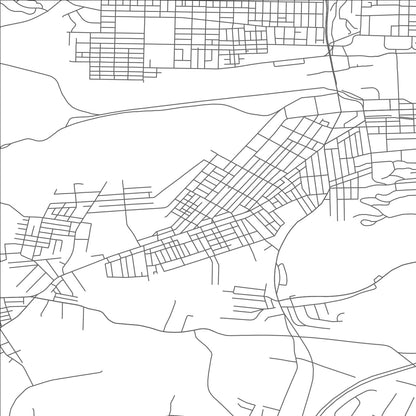 ROAD MAP OF FOUNTAIN HILL, PENNSYLVANIA BY MAPBAKES