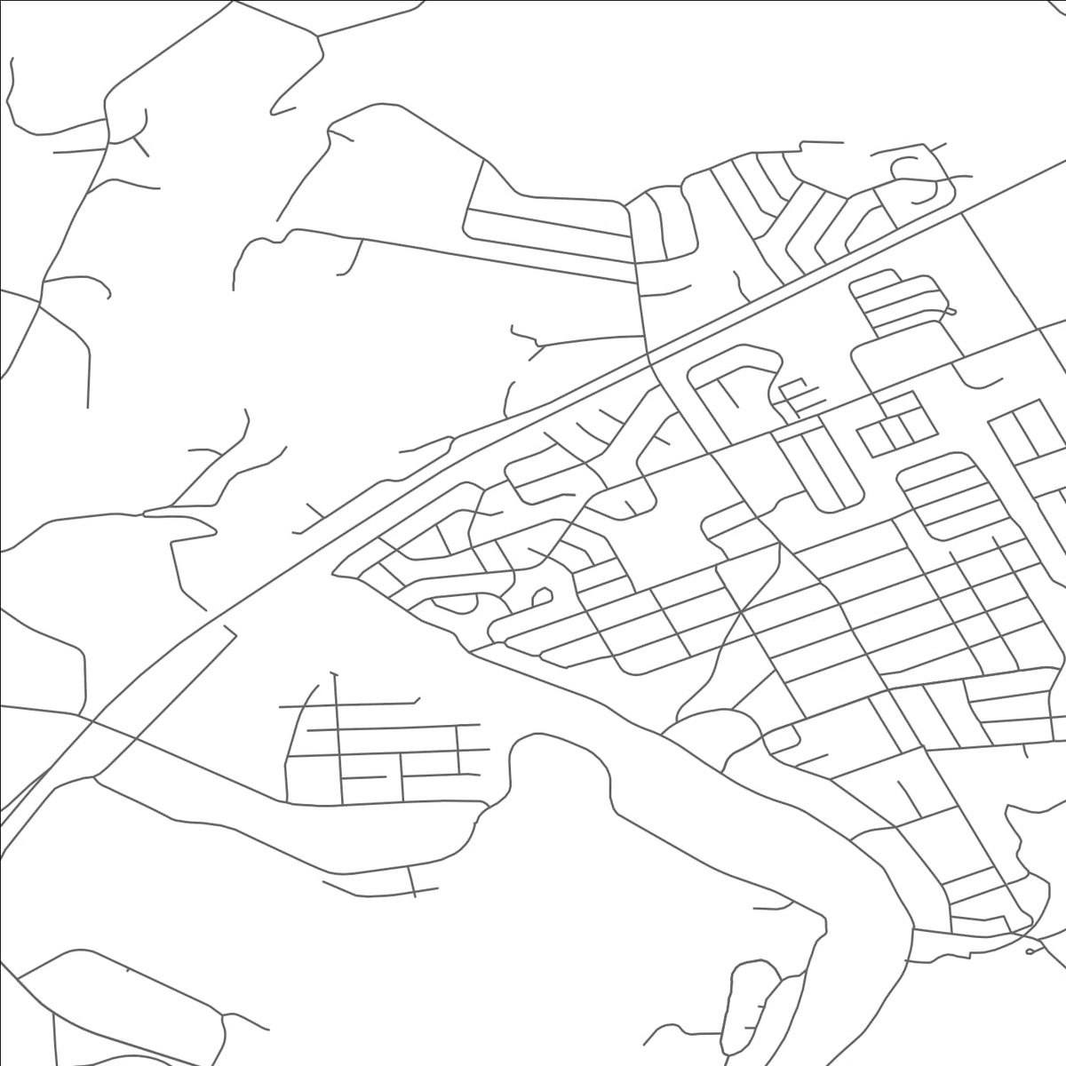 ROAD MAP OF FOX CHASE, PENNSYLVANIA BY MAPBAKES