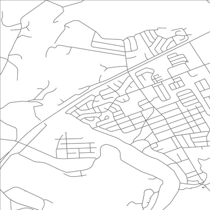ROAD MAP OF FOX CHASE, PENNSYLVANIA BY MAPBAKES