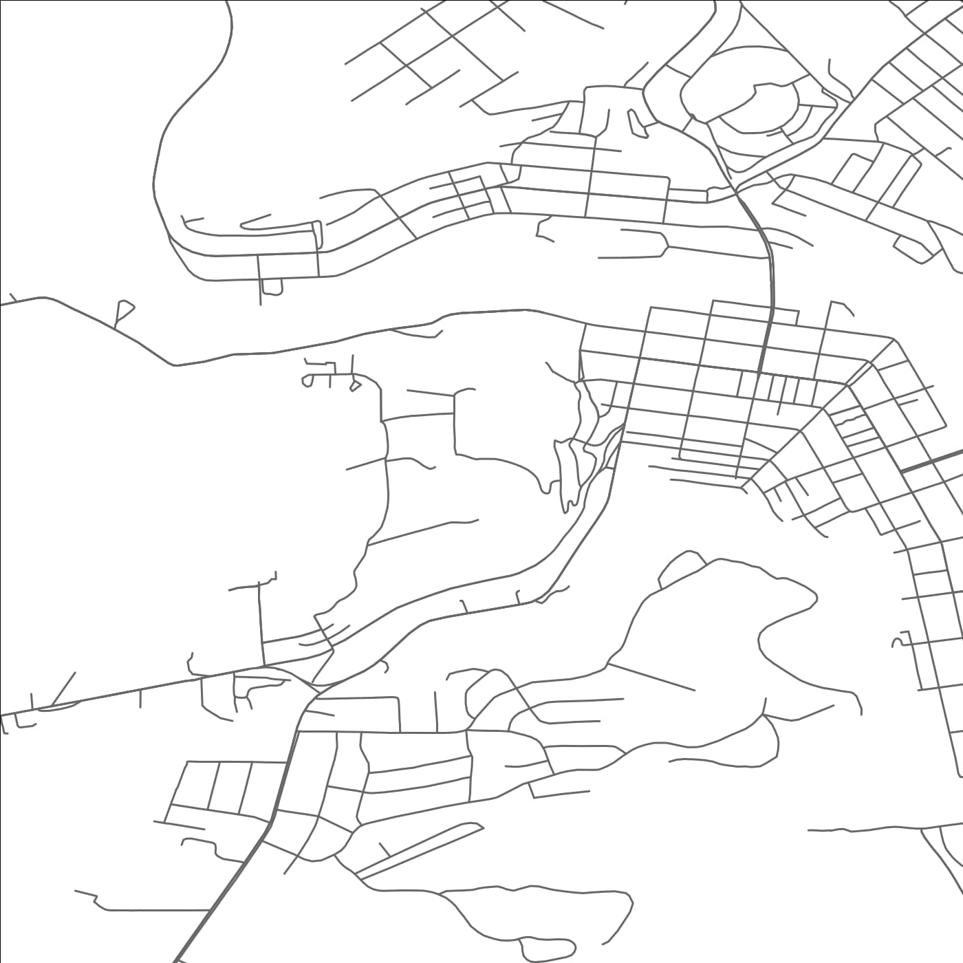 ROAD MAP OF FRANKLIN(VENANGO), PENNSYLVANIA BY MAPBAKES