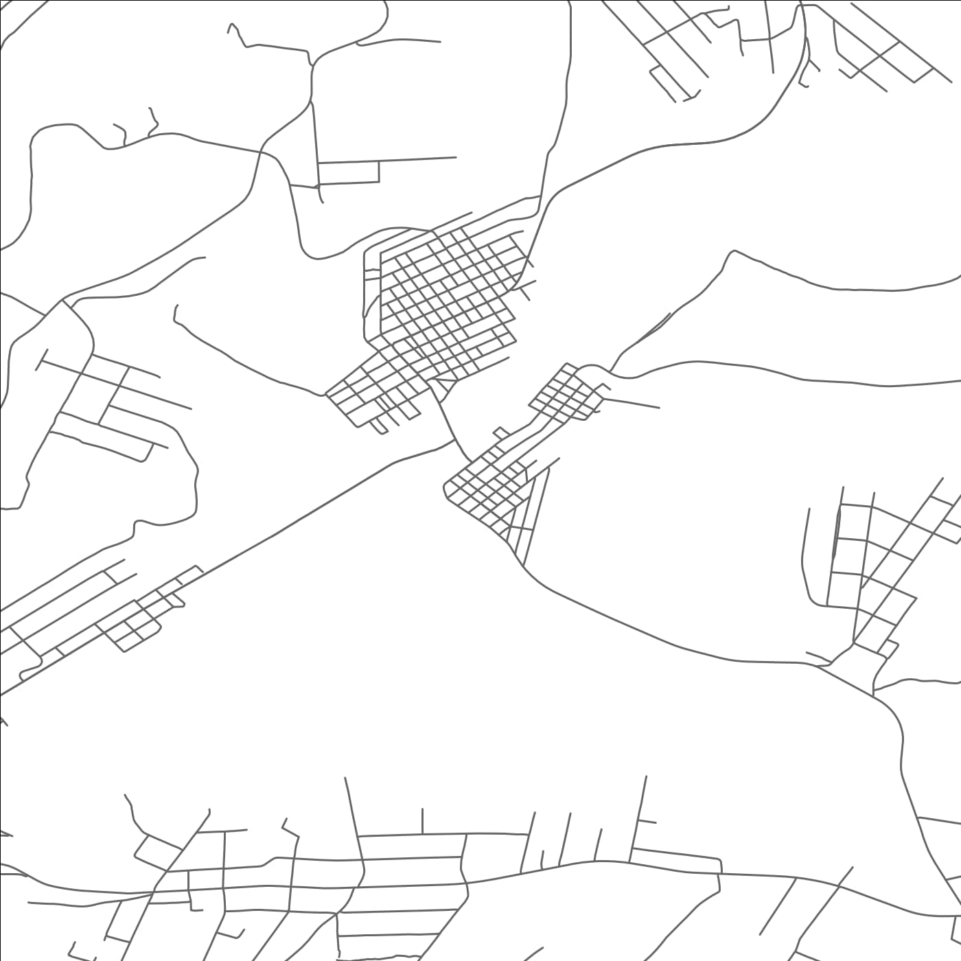 ROAD MAP OF FRANKLIN, PENNSYLVANIA BY MAPBAKES