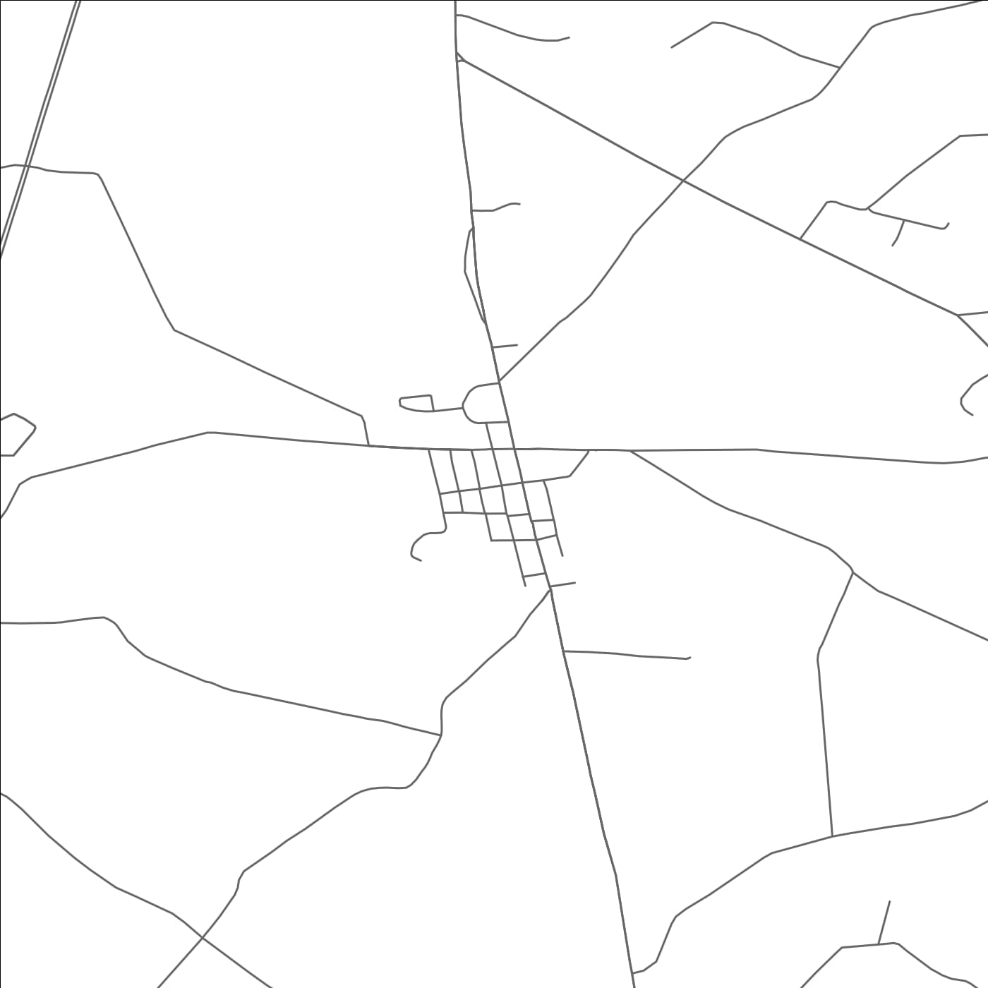 ROAD MAP OF FRANKLINTOWN, PENNSYLVANIA BY MAPBAKES