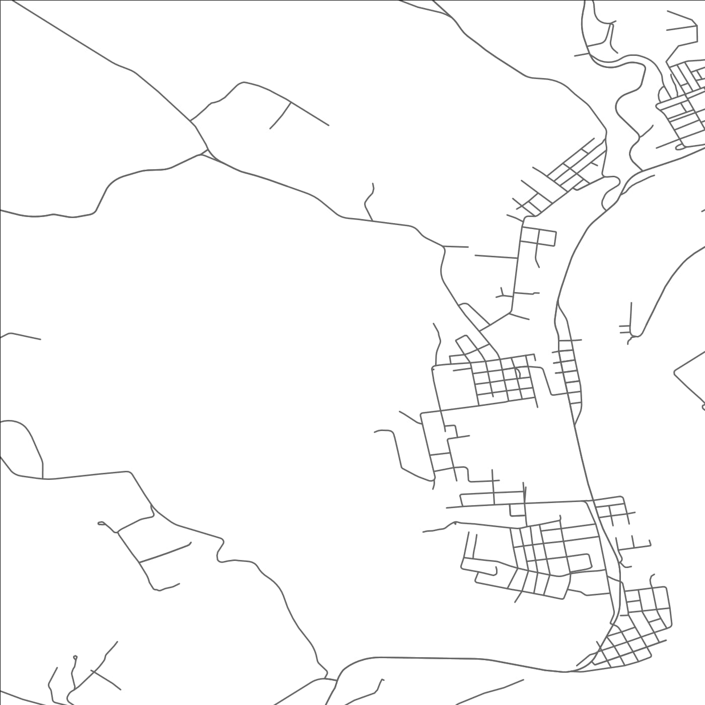 ROAD MAP OF FREDERICKTOWN, PENNSYLVANIA BY MAPBAKES