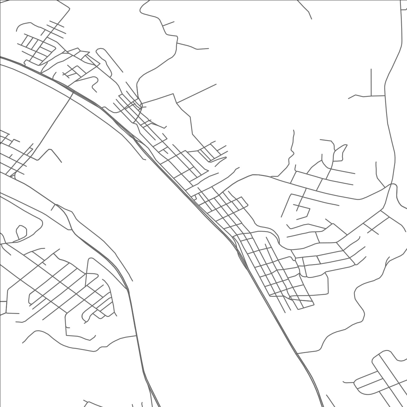 ROAD MAP OF FREEDOM, PENNSYLVANIA BY MAPBAKES