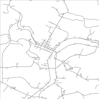 ROAD MAP OF GRAMPIAN, PENNSYLVANIA BY MAPBAKES