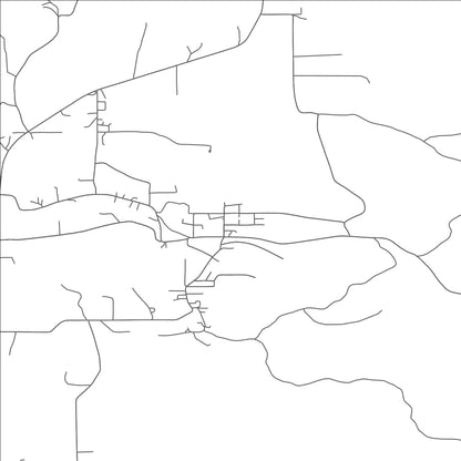 ROAD MAP OF GRASSFLAT, PENNSYLVANIA BY MAPBAKES