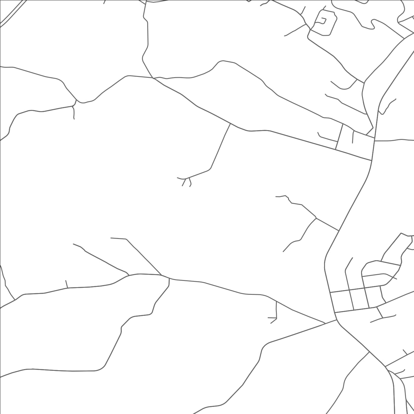 ROAD MAP OF GREEN HILLS, PENNSYLVANIA BY MAPBAKES