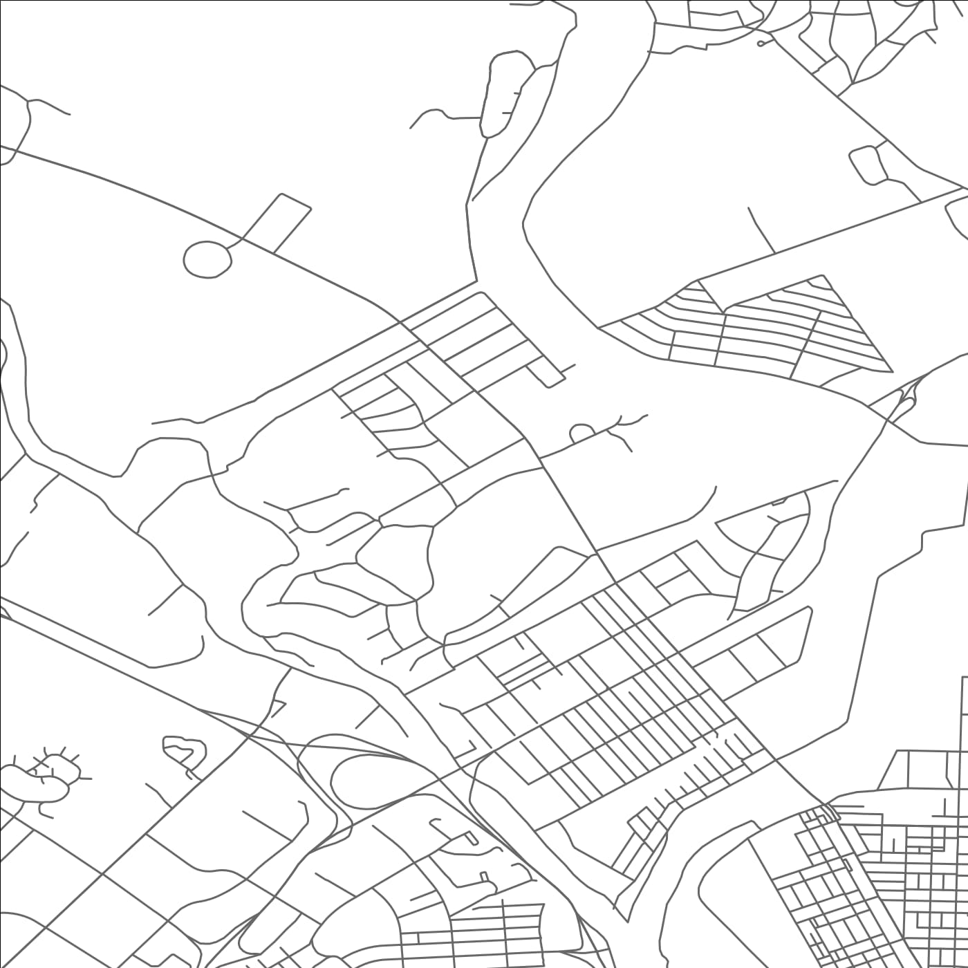 ROAD MAP OF GREENFIELDS, PENNSYLVANIA BY MAPBAKES