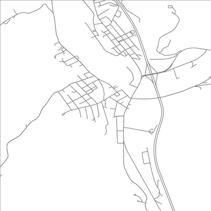 ROAD MAP OF HALLSTEAD, PENNSYLVANIA BY MAPBAKES