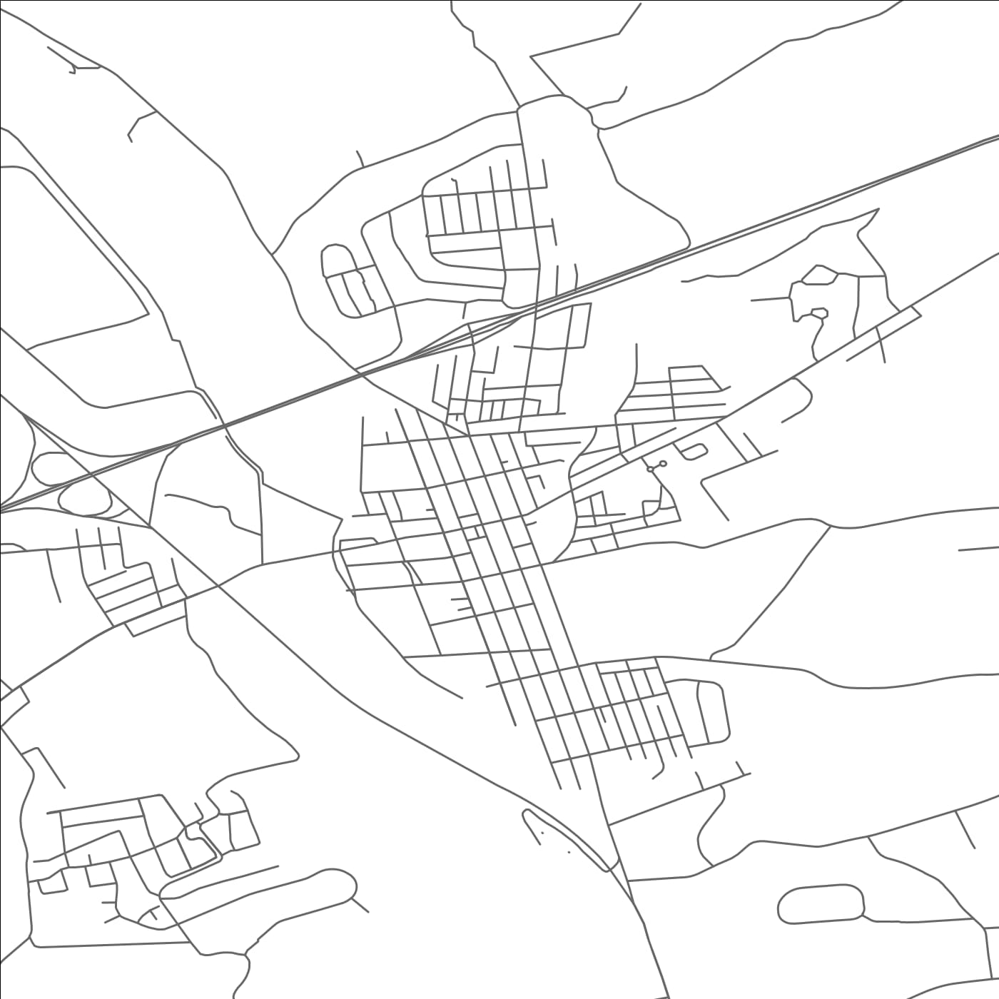 ROAD MAP OF HAMBURG, PENNSYLVANIA BY MAPBAKES