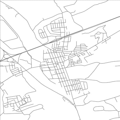 ROAD MAP OF HAMBURG, PENNSYLVANIA BY MAPBAKES